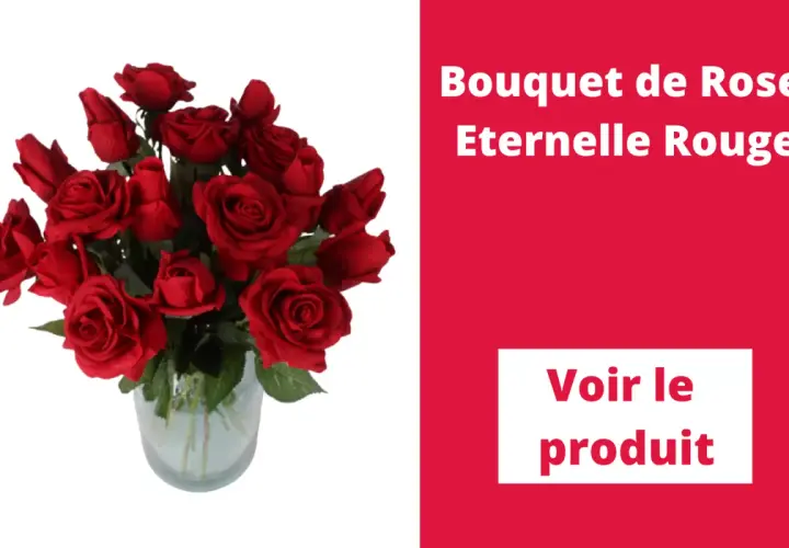Un bouquet de roses éternelles rouges, symbole d'amour et de pardon. Combien de rose pour le pardon ?