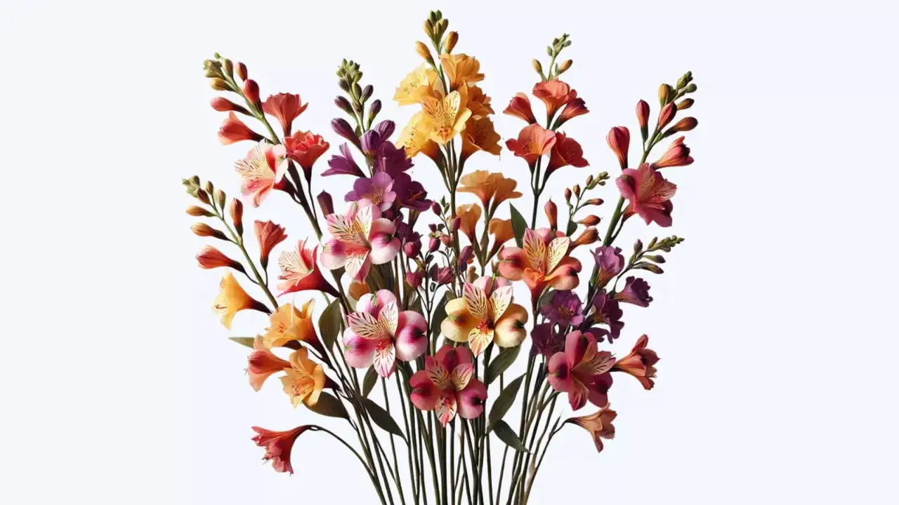 Un bouquet d'alstroem&eacute;rias aux couleurs vives, symbolisant l'amiti&eacute; et la prosp&eacute;rit&eacute;.